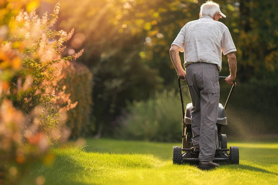electric mulching mower